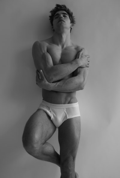 Chris Cuba - White Briefs Chris Cuba White Briefs Hispanic Hottie Chris Cuba