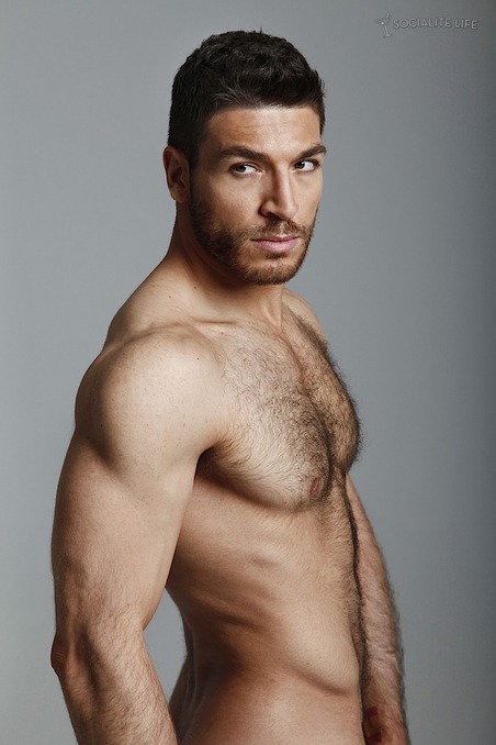 Hairy Male Model Valerio Pino Naked (6) Valerio Pino 5 Hairy Muscle Valerio Pino