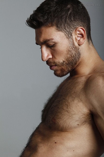 Hairy Male Model Valerio Pino Naked (5) Valerio Pino 6 Hairy Muscle Valerio Pino