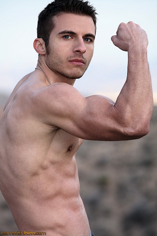 Flexing Hot Muscle Jock at Cam With Him Michael Fitt 6 All I Want For Christmas...